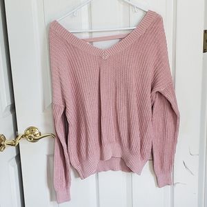 Pink oversized sweater